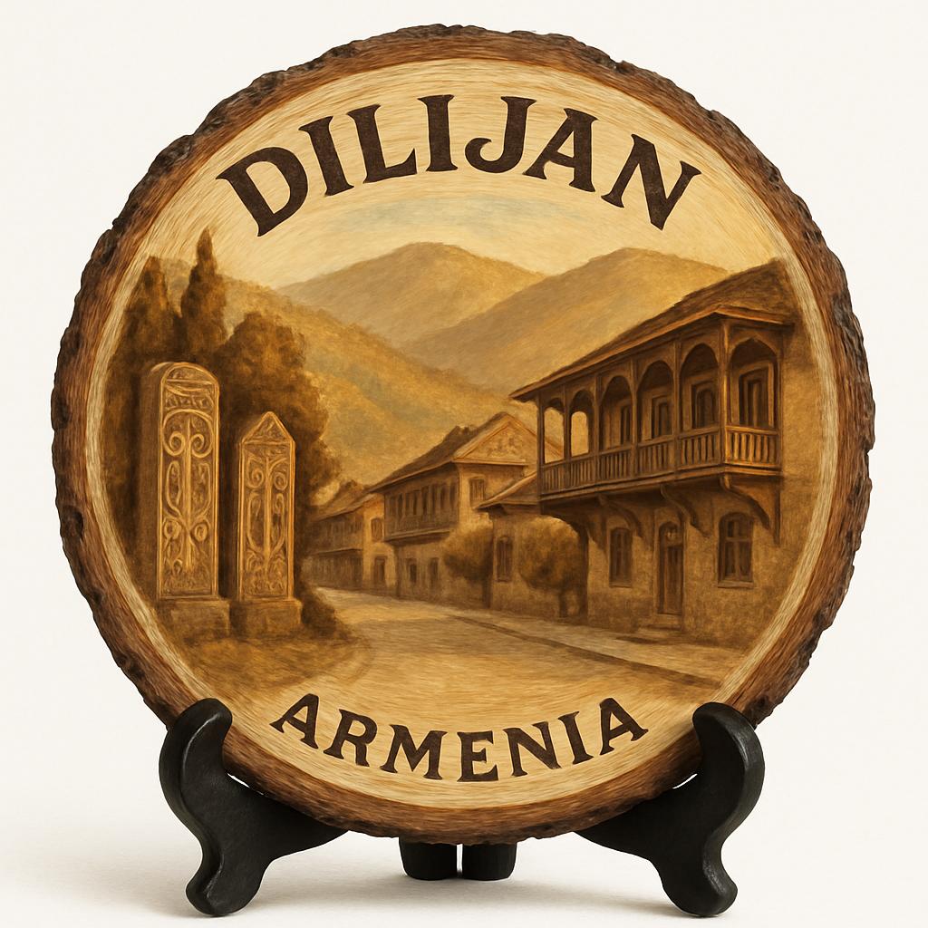 Dilijan Armenia Souvenir Gift – Wood Slice Plaque for Wall or Table, Armenia (Հայաստան) Souvenir Gift for Tourists, Scenic Nature Retreat Decorative Gift Dilijan Armenia Souvenir Gift – Wood Slice Plaque for Wall or Table, Armenia (Հայաստան) Souvenir Gift for Tourists, Scenic Nature Retreat Decorative Gift