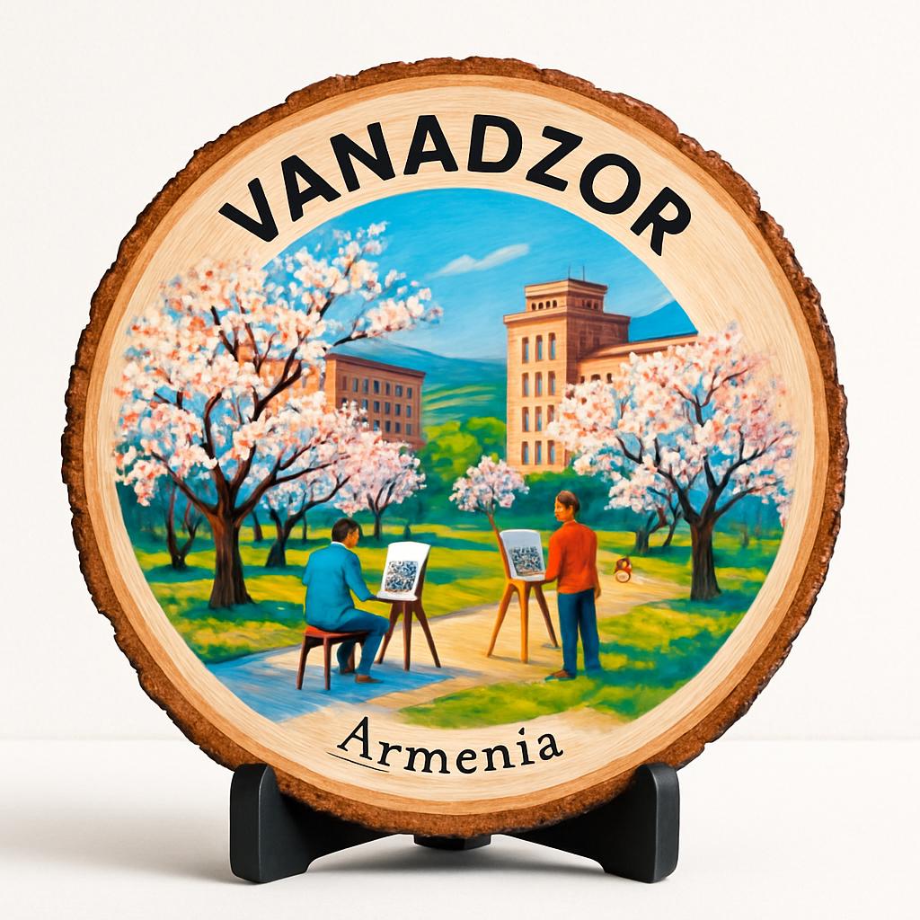 Vanadzor Armenia Souvenir Gift – Wood Slice Plaque for Wall or Table, Armenia (Հայաստան) Souvenir Gift for Tourists, Scenic Mountain Town Decorative Gift Vanadzor Armenia Souvenir Gift – Wood Slice Plaque for Wall or Table, Armenia (Հայաստան) Souvenir Gift for Tourists, Scenic Mountain Town Decorative Gift