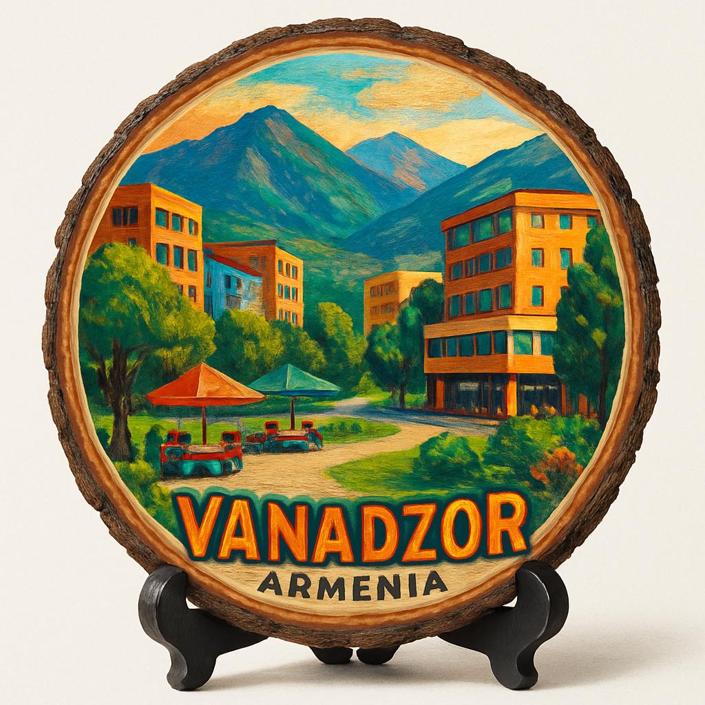 Vanadzor Armenia Souvenir Gift – Wood Slice Plaque for Wall or Table, Armenia (Հայաստան) Souvenir Gift for Tourists, Enchanting Mountain Views Decorative Gift Vanadzor Armenia Souvenir Gift – Wood Slice Plaque for Wall or Table, Armenia (Հայաստան) Souvenir Gift for Tourists, Enchanting Mountain Views Decorative Gift