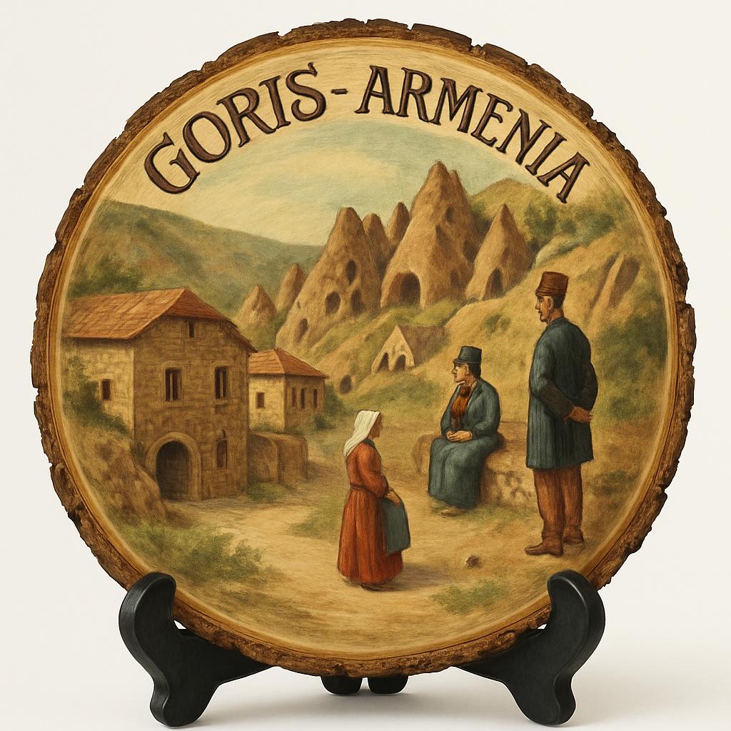 Goris-Armenia Souvenir Gift – Wood Slice Plaque for Wall or Table, Armenia (Հայաստան) Souvenir Gift for Tourists, Cultural Heritage Decorative Gift Goris-Armenia Souvenir Gift – Wood Slice Plaque for Wall or Table, Armenia (Հայաստան) Souvenir Gift for Tourists, Cultural Heritage Decorative Gift