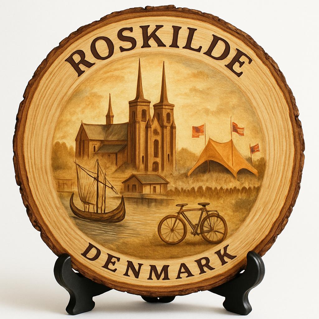 Roskilde Souvenir Gift – Wood Slice Plaque for Wall or Table, Denmark Souvenir for Tourists, Plate Collectors & Travel Lovers, Roskilde Cathedral Decorative Gift Roskilde Souvenir Gift – Wood Slice Plaque for Wall or Table, Denmark Souvenir for Tourists, Plate Collectors & Travel Lovers, Roskilde Cathedral Decorative Gift
