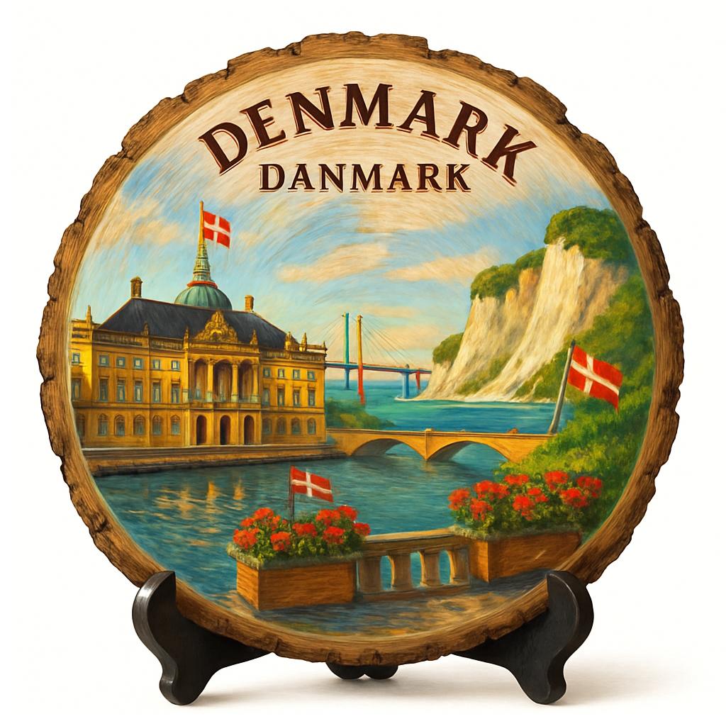 Denmark Souvenir Gift – Wood Slice Plaque for Wall or Table, Denmark Souvenir for Tourists, Plate Collectors & Travel Lovers, Little Mermaid Statue Decorative Gift Denmark Souvenir Gift – Wood Slice Plaque for Wall or Table, Denmark Souvenir for Tourists, Plate Collectors & Travel Lovers, Little Mermaid Statue Decorative Gift