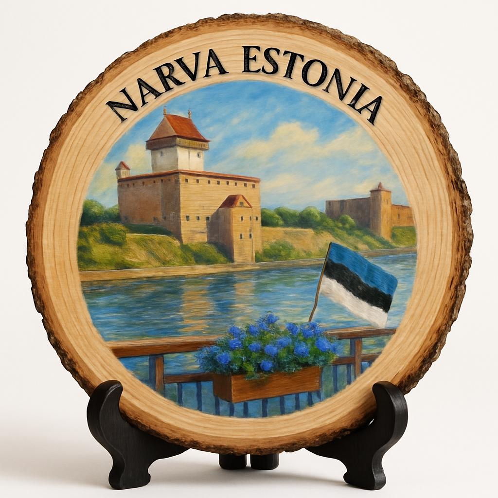 Narva Souvenir Gift – Wood Slice Plaque for Wall or Table, Estonia Souvenir for Tourists, Plate Collectors & Travel Lovers, Narva Alexander's Cathedral Decorative Gift Narva Souvenir Gift – Wood Slice Plaque for Wall or Table, Estonia Souvenir for Tourists, Plate Collectors & Travel Lovers, Narva Alexander's Cathedral Decorative Gift