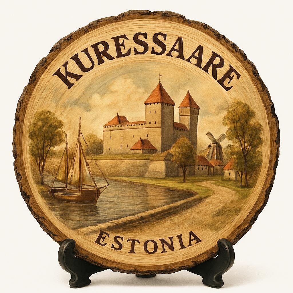 Kuressaare Souvenir Gift – Wood Slice Plaque for Wall or Table, Estonia Souvenir for Tourists, Plate Collectors & Travel Lovers, Kuressaare Park Decorative Gift Kuressaare Souvenir Gift – Wood Slice Plaque for Wall or Table, Estonia Souvenir for Tourists, Plate Collectors & Travel Lovers, Kuressaare Park Decorative Gift