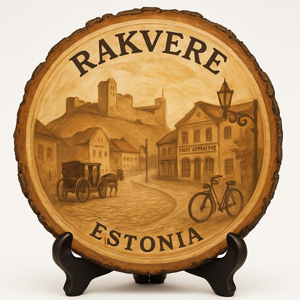 Rakvere Souvenir Gift – Wood Slice Plaque for Wall or Table, Estonia Souvenir for Tourists, Plate Collectors & Travel Lovers, Rakvere Castle Decorative Gift Rakvere Souvenir Gift – Wood Slice Plaque for Wall or Table, Estonia Souvenir for Tourists, Plate Collectors & Travel Lovers, Rakvere Castle Decorative Gift