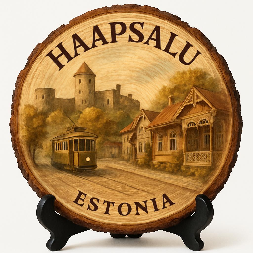 Haapsalu Souvenir Gift – Wood Slice Plaque for Wall or Table, Estonia Souvenir for Tourists, Plate Collectors & Travel Lovers, Haapsalu Castle Decorative Gift Haapsalu Souvenir Gift – Wood Slice Plaque for Wall or Table, Estonia Souvenir for Tourists, Plate Collectors & Travel Lovers, Haapsalu Castle Decorative Gift