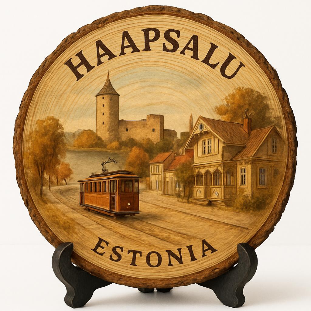 Haapsalu Souvenir Gift – Wood Slice Plaque for Wall or Table, Estonia Souvenir for Tourists, Plate Collectors & Travel Lovers, Haapsalu Promenade Decorative Gift Haapsalu Souvenir Gift – Wood Slice Plaque for Wall or Table, Estonia Souvenir for Tourists, Plate Collectors & Travel Lovers, Haapsalu Promenade Decorative Gift