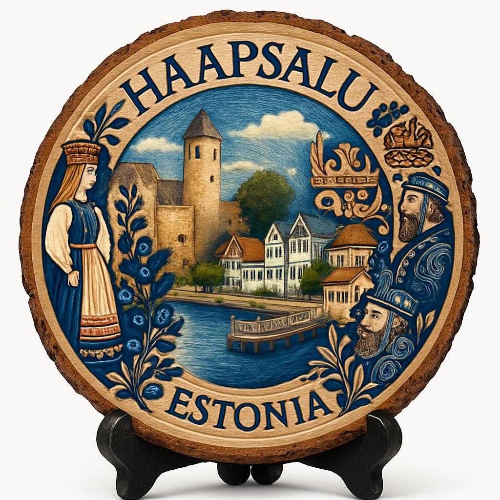 Haapsalu Souvenir Gift – Wood Slice Plaque for Wall or Table, Estonia Souvenir for Tourists, Plate Collectors & Travel Lovers, Haapsalu Maria-Magdaleena Church Decorative Gift Haapsalu Souvenir Gift – Wood Slice Plaque for Wall or Table, Estonia Souvenir for Tourists, Plate Collectors & Travel Lovers, Haapsalu Maria-Magdaleena Church Decorative Gift