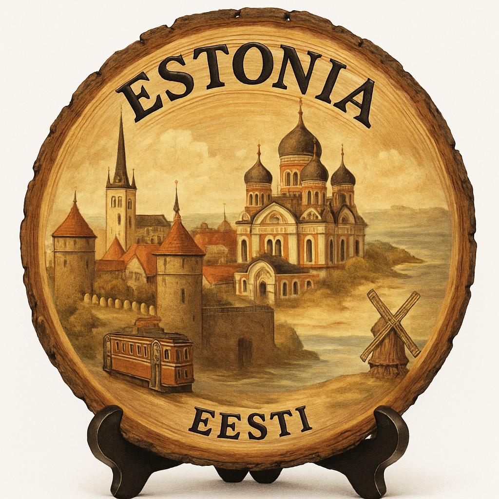 Estonia Souvenir Gift – Wood Slice Plaque for Wall or Table, Estonia Souvenir for Tourists, Plate Collectors & Travel Lovers, Lahemaa National Park Decorative Gift Estonia Souvenir Gift – Wood Slice Plaque for Wall or Table, Estonia Souvenir for Tourists, Plate Collectors & Travel Lovers, Lahemaa National Park Decorative Gift