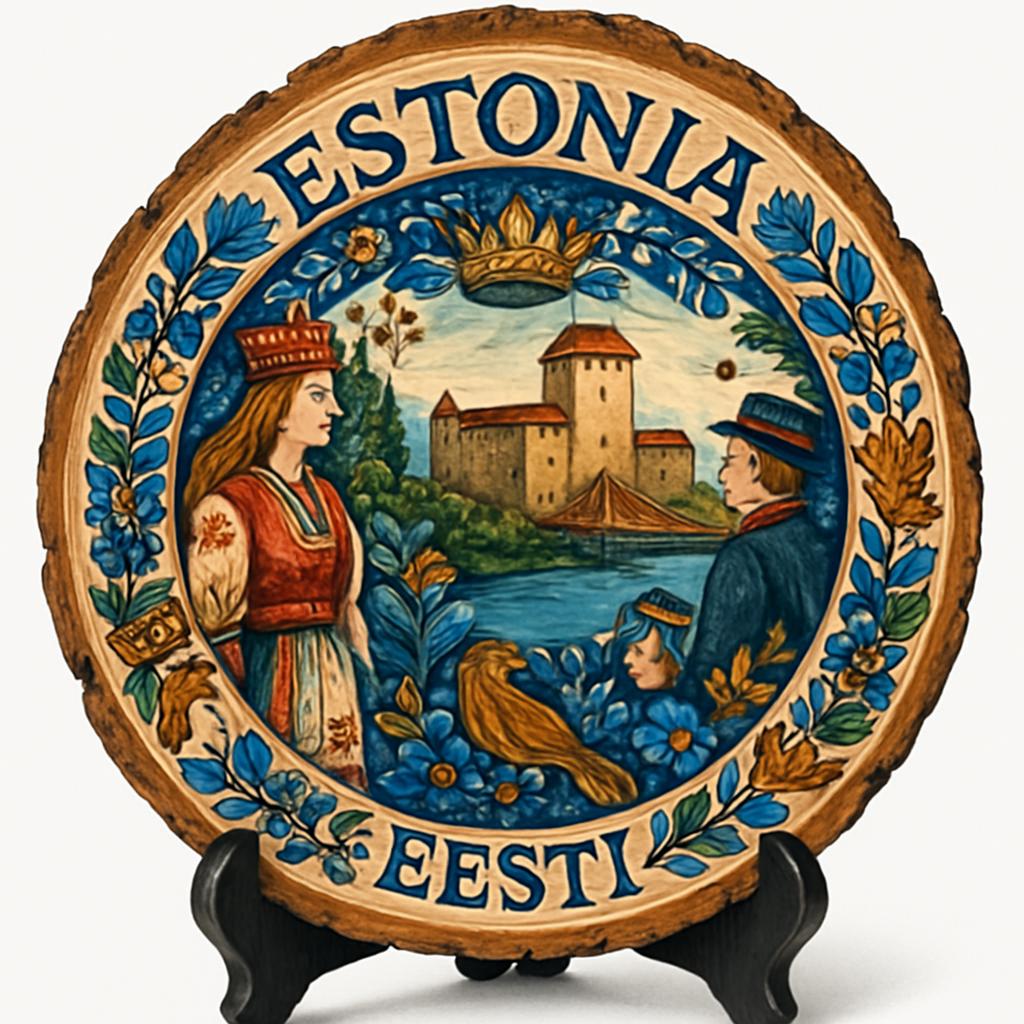 Estonia Souvenir Gift – Wood Slice Plaque for Wall or Table, Estonia Souvenir for Tourists, Plate Collectors & Travel Lovers, Parnu Beach Decorative Gift Estonia Souvenir Gift – Wood Slice Plaque for Wall or Table, Estonia Souvenir for Tourists, Plate Collectors & Travel Lovers, Parnu Beach Decorative Gift