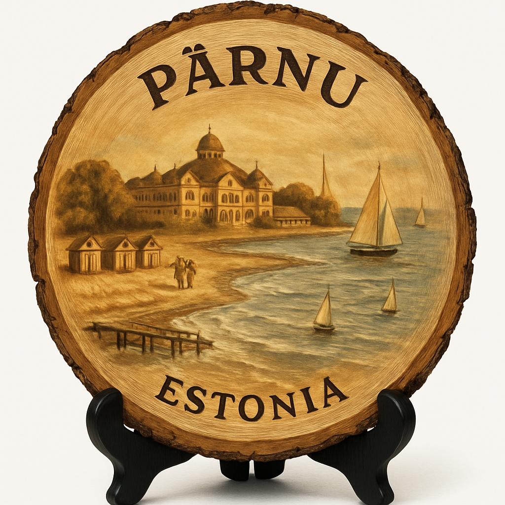 Pärnu Souvenir Gift – Wood Slice Plaque for Wall or Table, Estonia Souvenir for Tourists, Plate Collectors & Travel Lovers, Pärnu Museum Decorative Gift Pärnu Souvenir Gift – Wood Slice Plaque for Wall or Table, Estonia Souvenir for Tourists, Plate Collectors & Travel Lovers, Pärnu Museum Decorative Gift