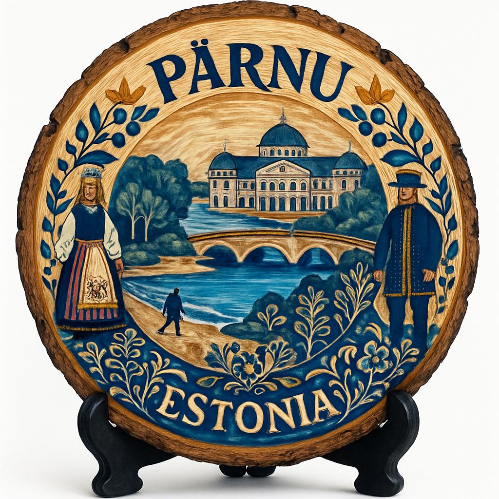 Pärnu Souvenir Gift – Wood Slice Plaque for Wall or Table, Estonia Souvenir for Tourists, Plate Collectors & Travel Lovers, Pärnu City Center Decorative Gift Pärnu Souvenir Gift – Wood Slice Plaque for Wall or Table, Estonia Souvenir for Tourists, Plate Collectors & Travel Lovers, Pärnu City Center Decorative Gift