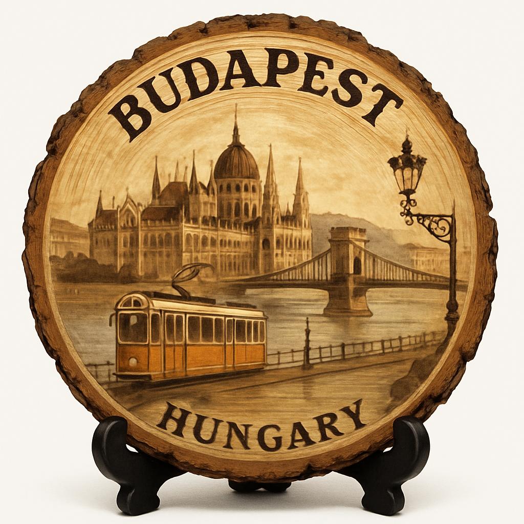Budapest Souvenir Gift – Wood Slice Plaque for Wall or Table, Hungary (Magyarország) Souvenir Gift for Tourists, Plate Collectors & Travel Lovers, Historic City Decorative Gift Budapest Souvenir Gift – Wood Slice Plaque for Wall or Table, Hungary (Magyarország) Souvenir Gift for Tourists, Plate Collectors & Travel Lovers, Historic City Decorative Gift