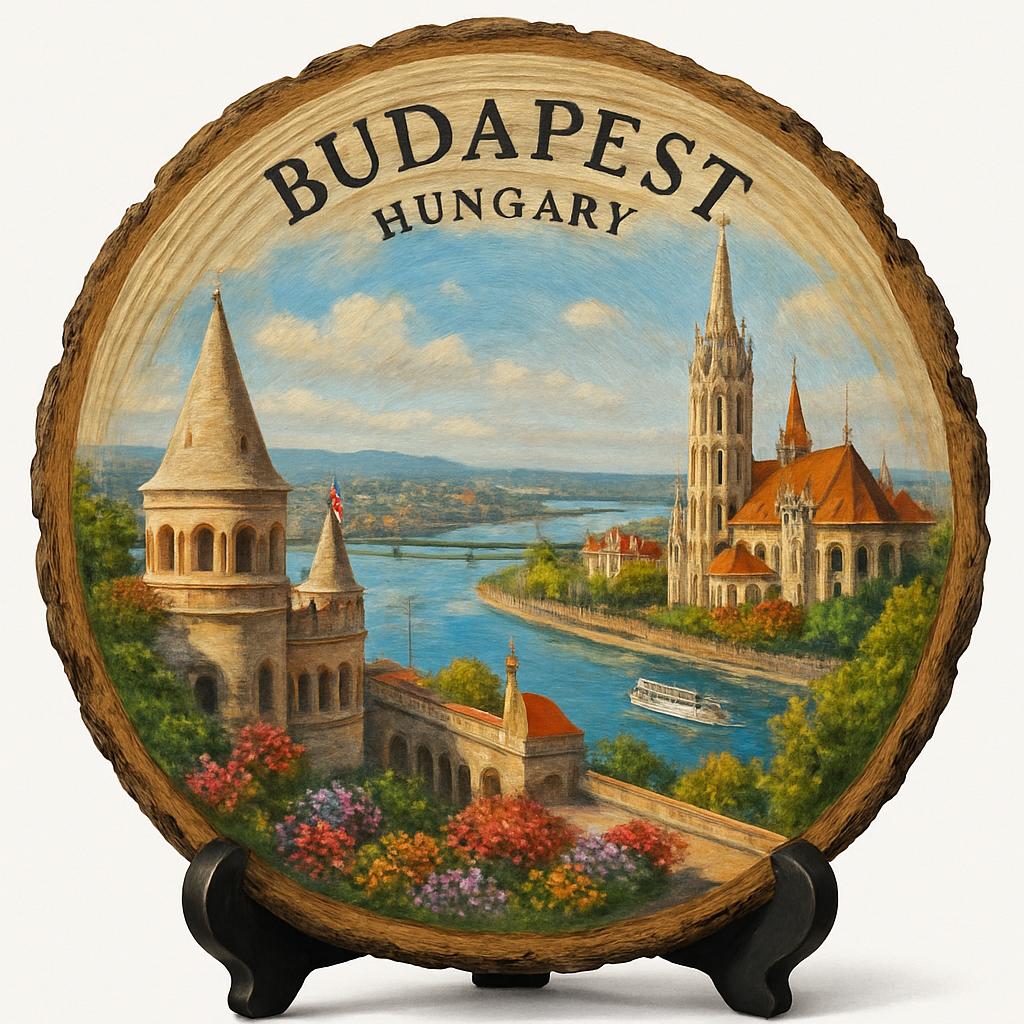 Budapest Souvenir Gift – Wood Slice Plaque for Wall or Table, Hungary (Magyarország) Souvenir Gift for Tourists, Plate Collectors & Travel Lovers, Architectural Marvel Decorative Gift Budapest Souvenir Gift – Wood Slice Plaque for Wall or Table, Hungary (Magyarország) Souvenir Gift for Tourists, Plate Collectors & Travel Lovers, Architectural Marvel Decorative Gift