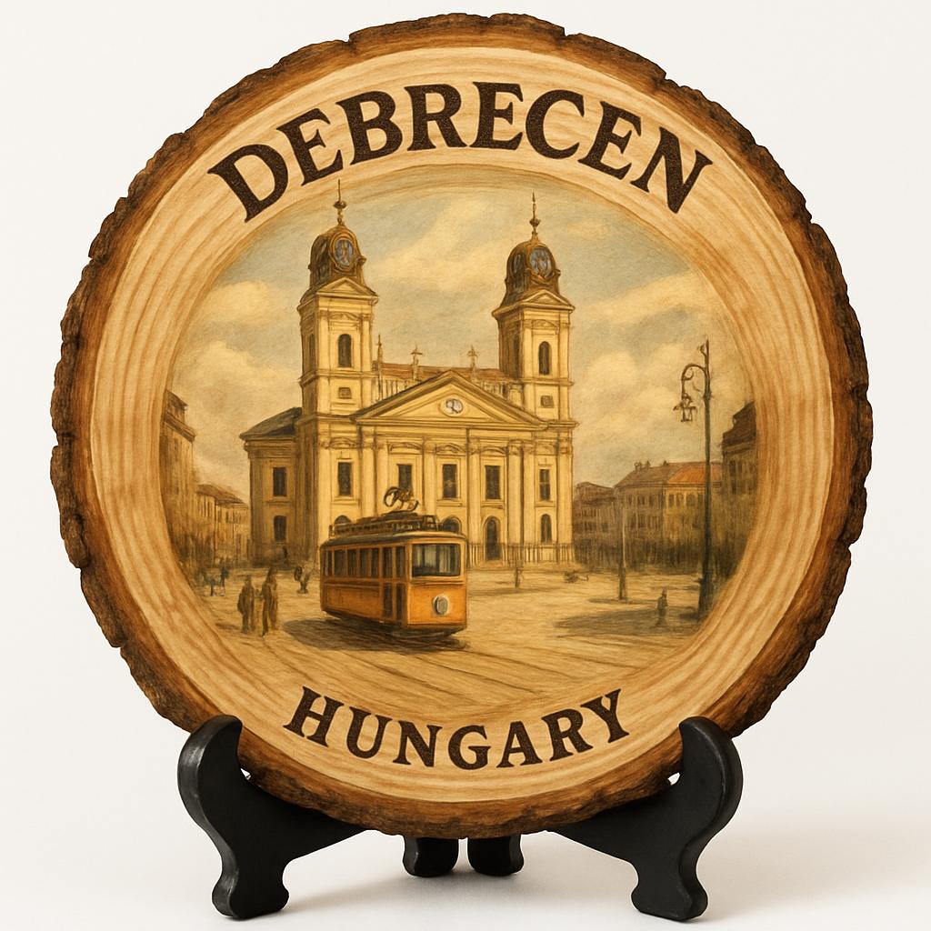 Debrecen Souvenir Gift – Wood Slice Plaque for Wall or Table, Hungary (Magyarország) Souvenir Gift for Tourists, Plate Collectors & Travel Lovers, Cultural City Decorative Gift Debrecen Souvenir Gift – Wood Slice Plaque for Wall or Table, Hungary (Magyarország) Souvenir Gift for Tourists, Plate Collectors & Travel Lovers, Cultural City Decorative Gift