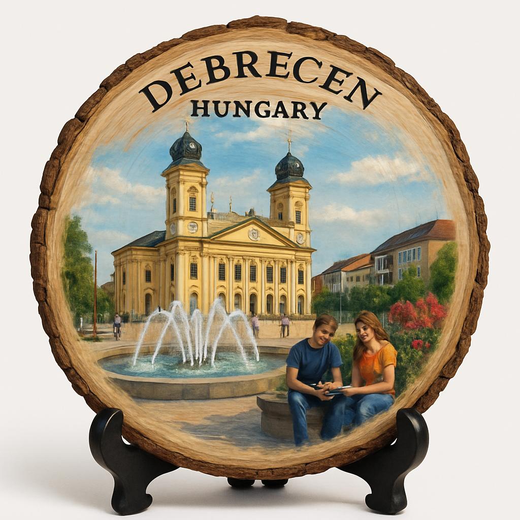Debrecen Souvenir Gift – Wood Slice Plaque for Wall or Table, Hungary (Magyarország) Souvenir Gift for Tourists, Plate Collectors & Travel Lovers, Floral Festival Decorative Gift Debrecen Souvenir Gift – Wood Slice Plaque for Wall or Table, Hungary (Magyarország) Souvenir Gift for Tourists, Plate Collectors & Travel Lovers, Floral Festival Decorative Gift