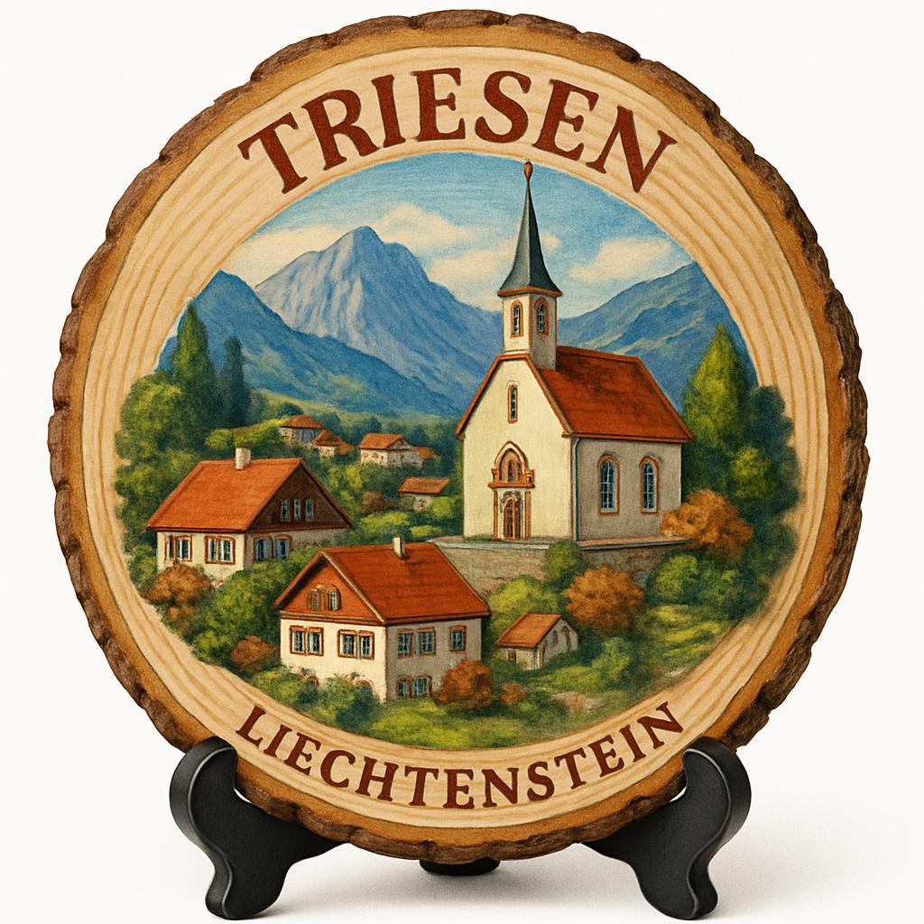 Triesen Liechtenstein Souvenir Gift – Wood Slice Plaque for Wall or Table, Liechtenstein (Liechtenstein) Souvenir Gift for Tourists, Alpine Landscape Decorative Gift Triesen Liechtenstein Souvenir Gift – Wood Slice Plaque for Wall or Table, Liechtenstein (Liechtenstein) Souvenir Gift for Tourists, Alpine Landscape Decorative Gift