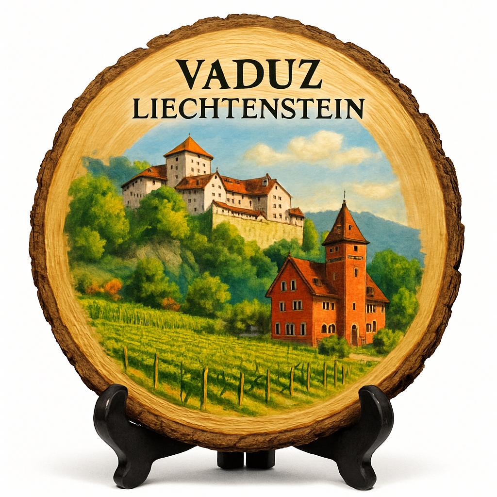 Vaduz-Liechtenstein Souvenir Gift – Wood Slice Plaque for Wall or Table, Liechtenstein (Liechtenstein) Souvenir Gift for Tourists, Majestic Castle Experience Decorative Gift Vaduz-Liechtenstein Souvenir Gift – Wood Slice Plaque for Wall or Table, Liechtenstein (Liechtenstein) Souvenir Gift for Tourists, Majestic Castle Experience Decorative Gift
