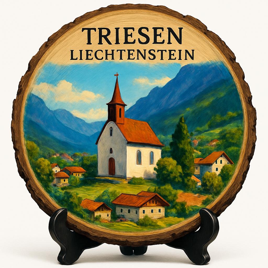 Triesen Liechtenstein Souvenir Gift – Wood Slice Plaque for Wall or Table, Liechtenstein (Liechtenstein) Souvenir Gift for Tourists, Picturesque Alpine Scenery Decorative Gift Triesen Liechtenstein Souvenir Gift – Wood Slice Plaque for Wall or Table, Liechtenstein (Liechtenstein) Souvenir Gift for Tourists, Picturesque Alpine Scenery Decorative Gift