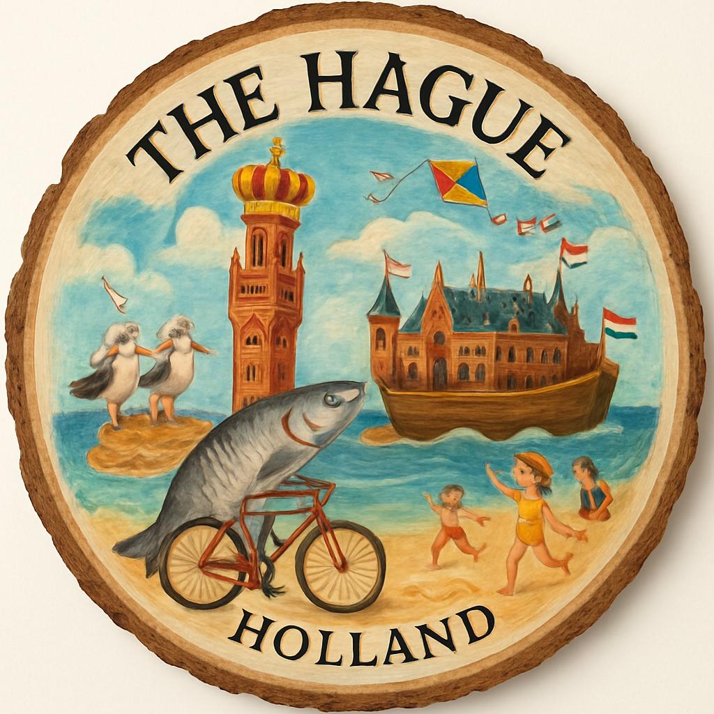 The Hague Holland Souvenir Gift – Wood Slice Plaque for Wall or Table, Hague Holland Souvenir for Tourists, Plate Collectors & Travel Lovers The Hague Holland Souvenir Gift – Wood Slice Plaque for Wall or Table, Hague Holland Souvenir for Tourists, Plate Collectors & Travel Lovers