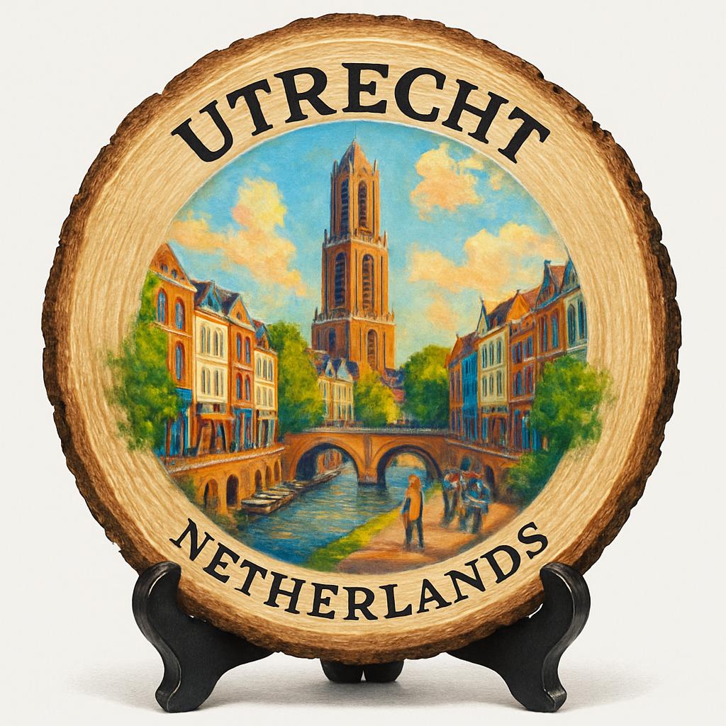 Utrecht Netherlands Souvenir Gift – Wood Slice Plaque for Wall or Table, Netherlands Souvenir for Tourists, Plate Collectors & Travel Lovers Utrecht Netherlands Souvenir Gift – Wood Slice Plaque for Wall or Table, Netherlands Souvenir for Tourists, Plate Collectors & Travel Lovers