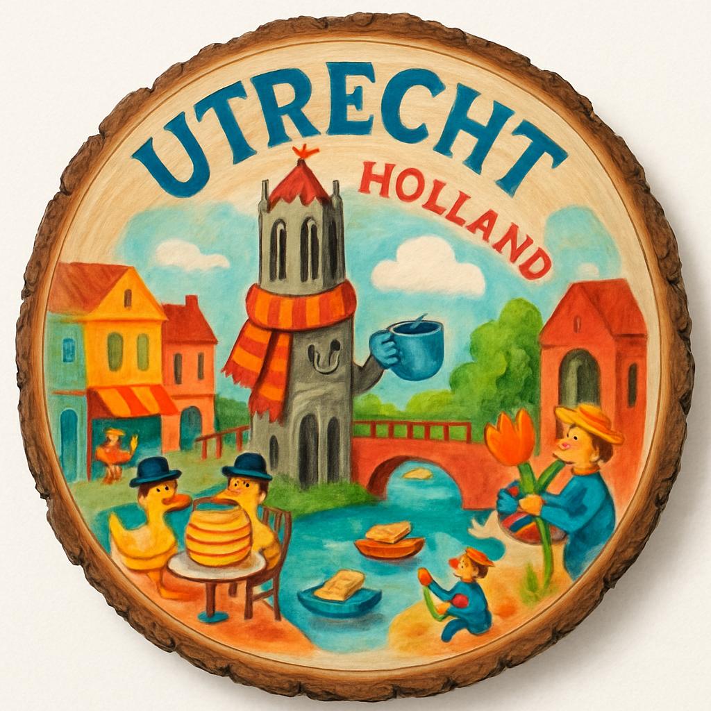 Utrecht Holland Souvenir Gift – Wood Slice Plaque for Wall or Table, Holland Souvenir for Tourists, Plate Collectors & Travel Lovers Utrecht Holland Souvenir Gift – Wood Slice Plaque for Wall or Table, Holland Souvenir for Tourists, Plate Collectors & Travel Lovers
