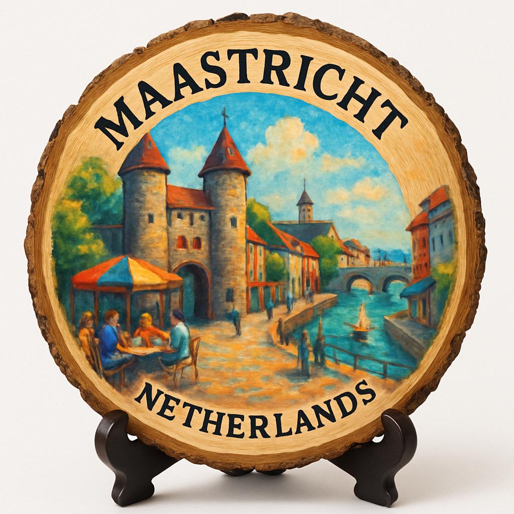 Maastricht Netherlands Souvenir Gift – Wood Slice Plaque for Wall or Table, Netherlands Souvenir for Tourists, Plate Collectors & Travel Lovers Maastricht Netherlands Souvenir Gift – Wood Slice Plaque for Wall or Table, Netherlands Souvenir for Tourists, Plate Collectors & Travel Lovers