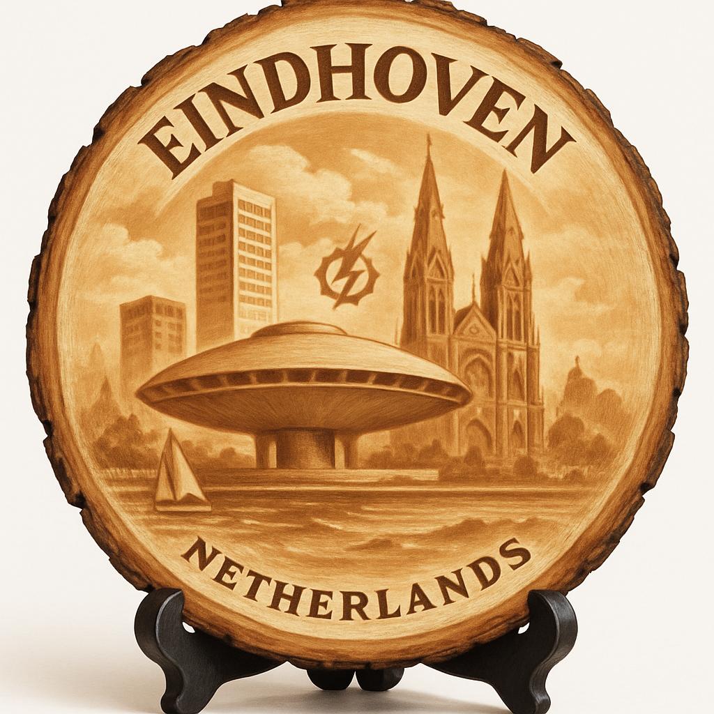 Eindhoven Netherlands Decorative Souvenir – Handcrafted Wooden Slice Plaque, Netherlands Gift for Travelers, Plate Collectors & Cultural Décor Fans Eindhoven Netherlands Decorative Souvenir – Handcrafted Wooden Slice Plaque, Netherlands Gift for Travelers, Plate Collectors & Cultural Décor Fans