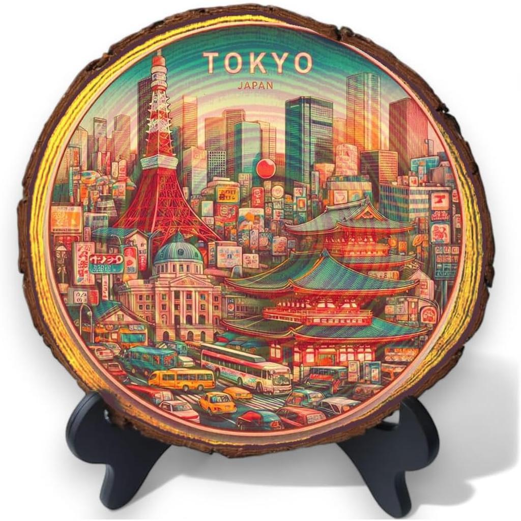 Tokyo Japan Souvenir – Modern Meets Tradition Wood Plaque Ideal for Anime Fans & Japanese Culture Enthusiasts Tokyo Japan Souvenir – Modern Meets Tradition Wood Plaque Ideal for Anime Fans & Japanese Culture Enthusiasts