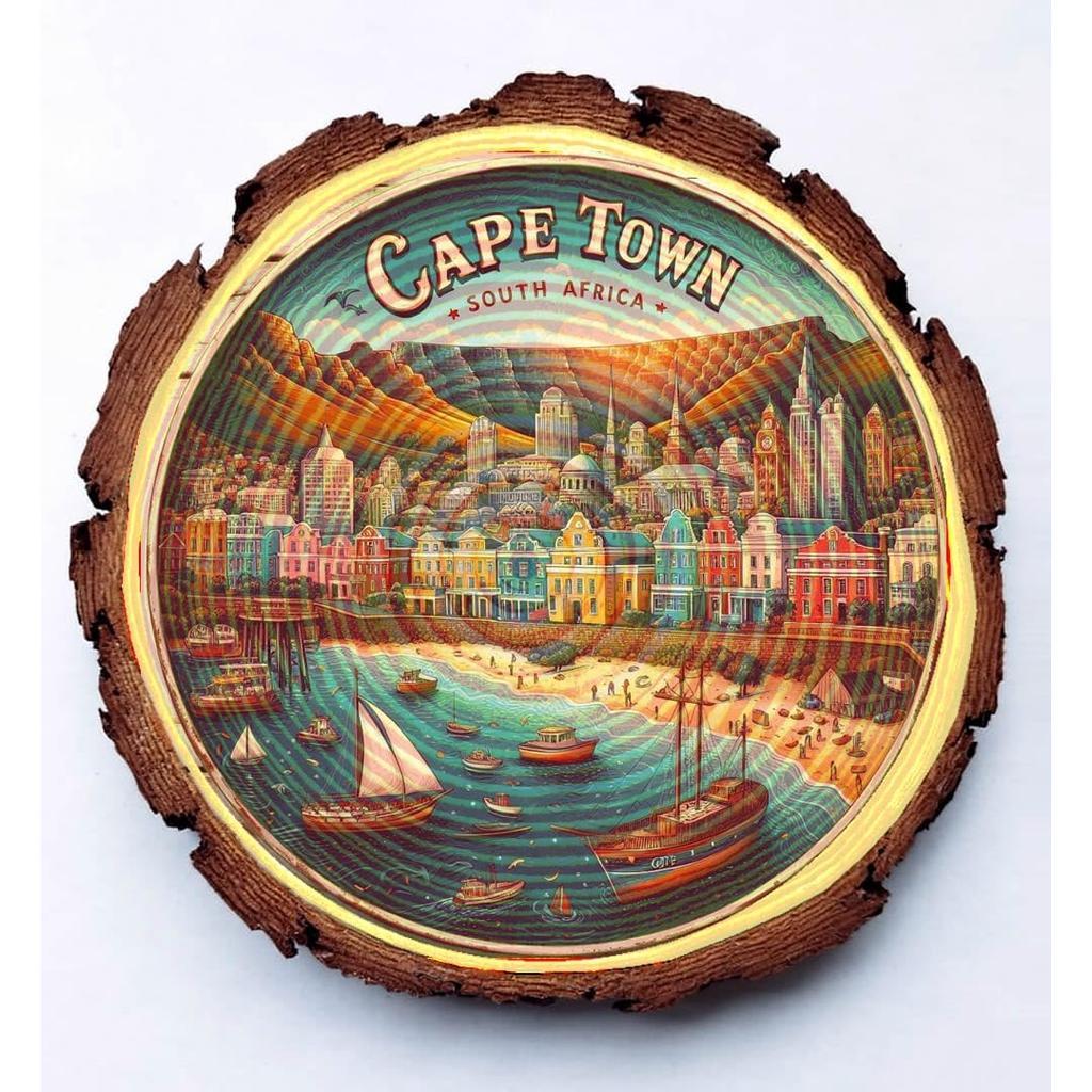 Cape Town South Africa Souvenir Gift – Coastal Wood Plaque Ideal for Safari Dreamers & African Travel Enthusiasts Cape Town South Africa Souvenir Gift – Coastal Wood Plaque Ideal for Safari Dreamers & African Travel Enthusiasts