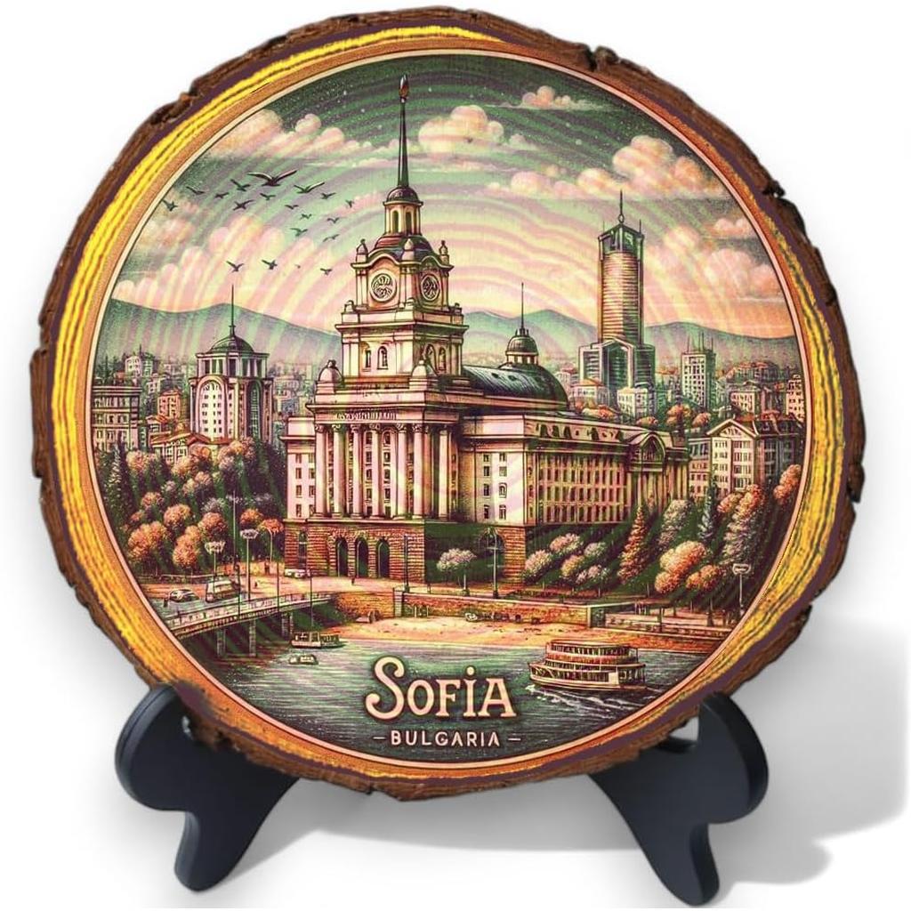 Sofia Bulgaria Souvenir – Balkan Culture Wood Plaque Ideal for History Buffs & Eastern Europe Travel Fans Sofia Bulgaria Souvenir – Balkan Culture Wood Plaque Ideal for History Buffs & Eastern Europe Travel Fans