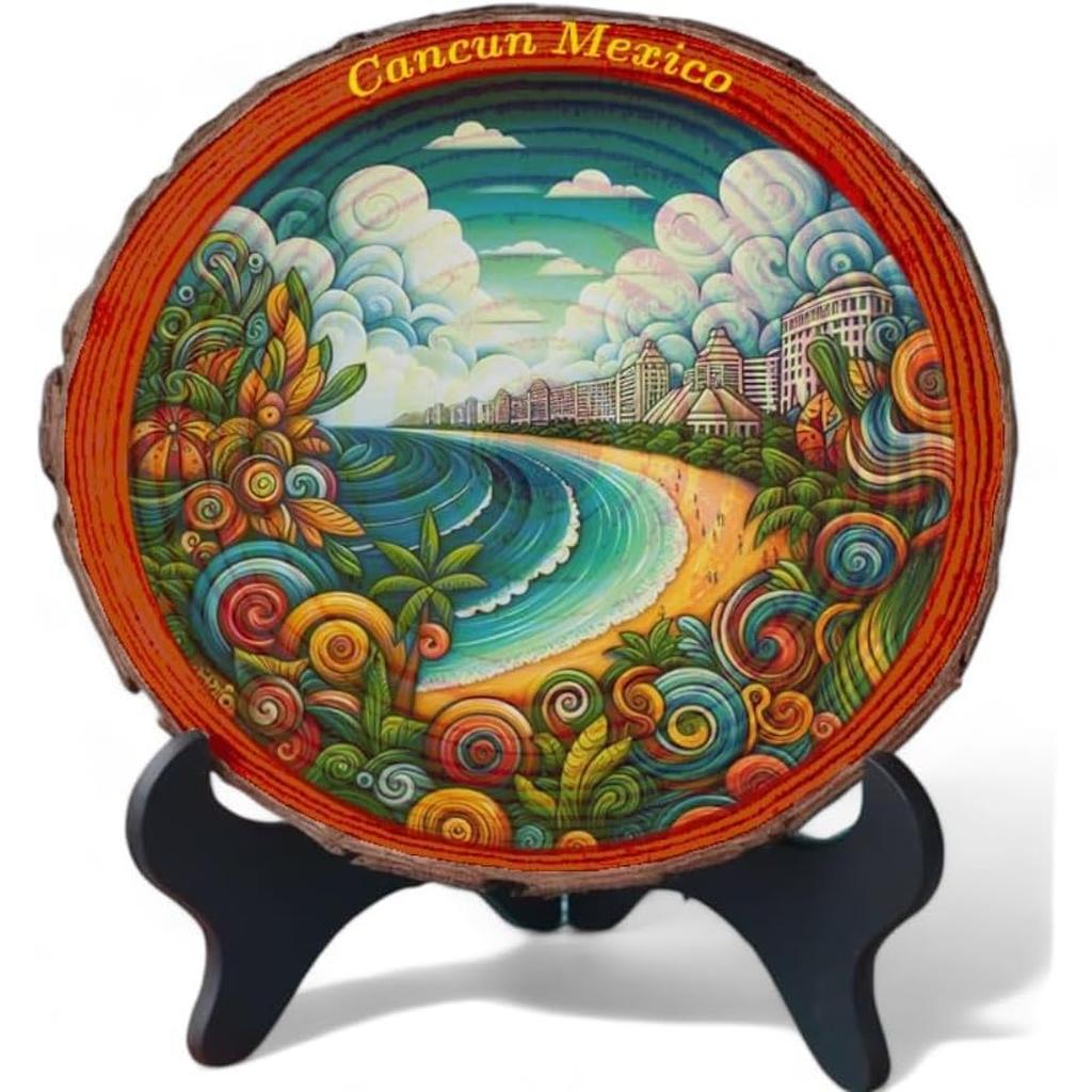 Cancun Mexico Souvenir Gift – Beach Paradise Wood Plaque Ideal for Tropical Travel Enthusiasts & Mexican Coast Lovers Cancun Mexico Souvenir Gift – Beach Paradise Wood Plaque Ideal for Tropical Travel Enthusiasts & Mexican Coast Lovers