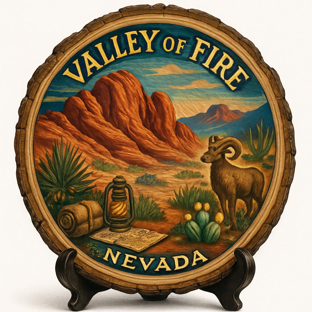 Valley of Fire Nevada Souvenir Gift – Wood Slice Plaque for Wall or Table, United States Souvenir Gift for Tourists, Enchanting Desert Experience Decorative Gift Valley of Fire Nevada Souvenir Gift – Wood Slice Plaque for Wall or Table, United States Souvenir Gift for Tourists, Enchanting Desert Experience Decorative Gift